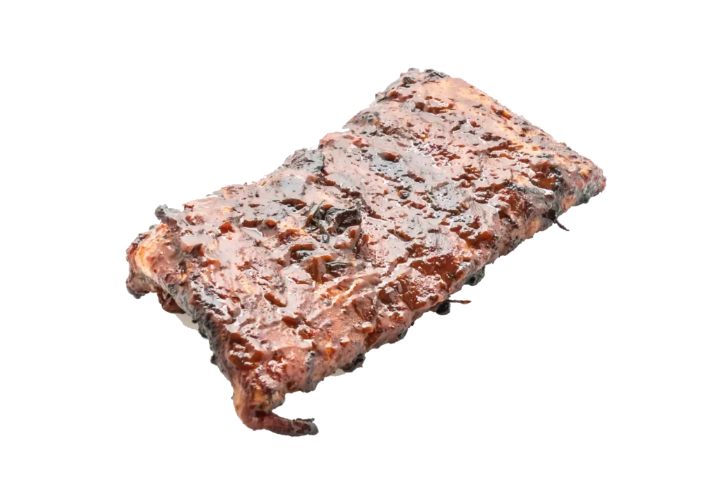 Costillares asados al horno de leña en Huerta de Rey