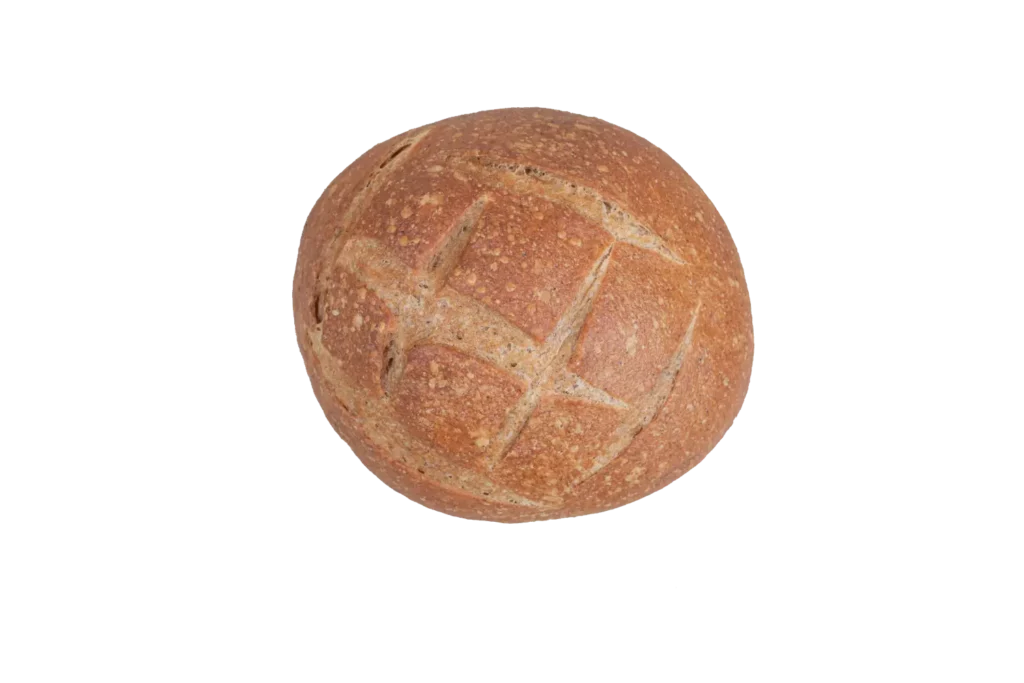 Hogaza pasiega de pan artesanal elaborada en Huerta de Rey