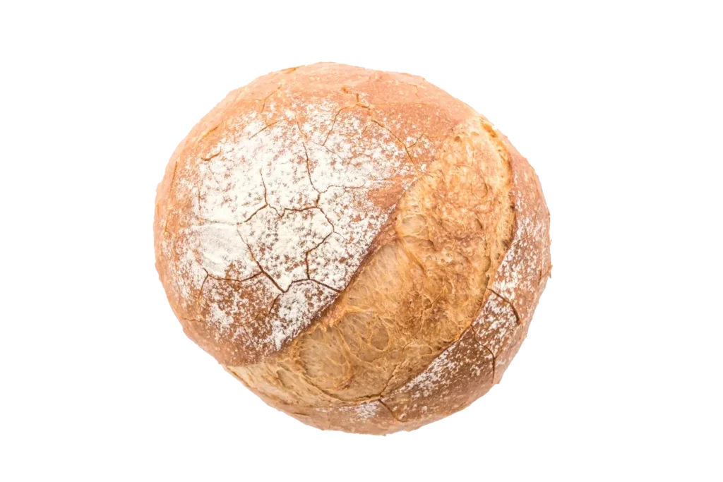 Hogaza de pan artesano hecha en Huerta de Rey